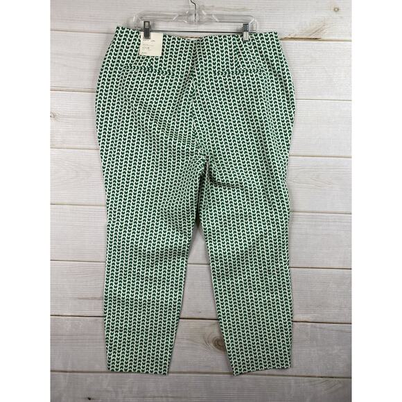 A New Day Pants Womens 17 Green Moons High Rise Skinny Ankle Fitted Stretch NWT - Picture 9 of 11